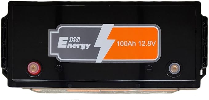 365Energy 100Ah 12.8V Lithium Ion LiFePO4 Battery, 1280Wh Rechargeable Power Source